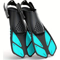 TEJ Snorkelling Fins Swim Flippers Short Adjustable Diving Travel