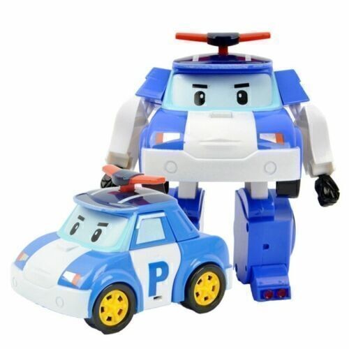 6pcs/set Robocar Poli Action Figures Transformation Hand Deformation Car Model
