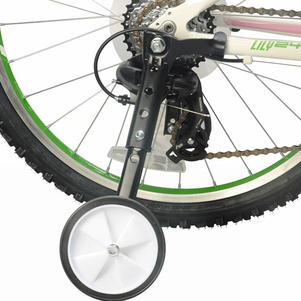 Kid Bicycle Auxiliary Training Wheels Stabilisers for 16-24 inch MTB Bike