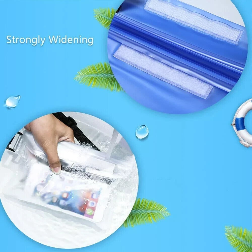 Beach Swimming Waterproof Underwater Waist Bag Pouch Dry Case Pack Pocket Wallet