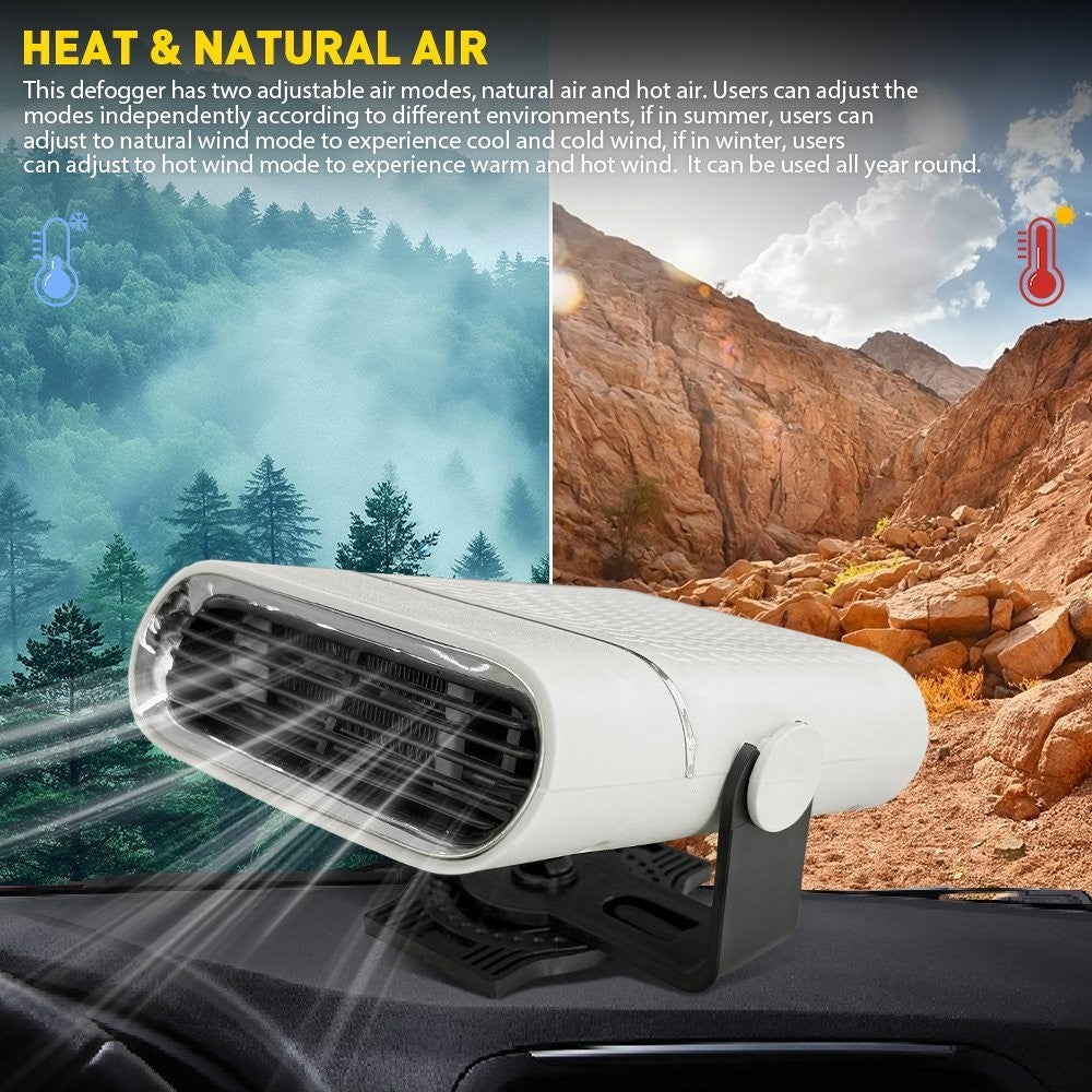 Car Fan Heater Heating 150W 12V Cooling Portable Car Heater Windshield Defroster