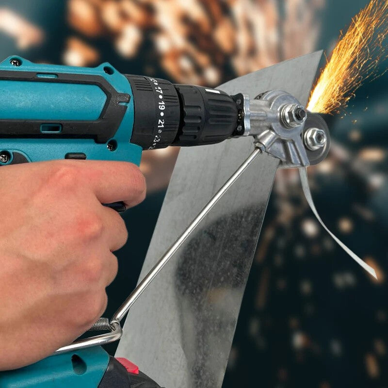 Metal Electric Drill Shears Plate Cutter Attachment Sheet Cutter Nibbler Saw NEW