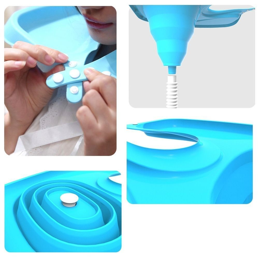 Portable Backwash Tray No Bending Folding Shampoo Basin  Home