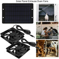 10W 12V Waterproof Solar Powered Exhaust Fan For Greenhouse Camping Ventilation