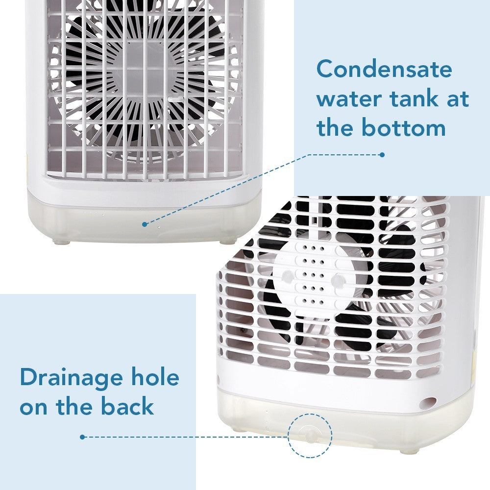 Portable Air Cooler Fan Evaporative Ice Cold Cooling Air Conditioner Humidifier