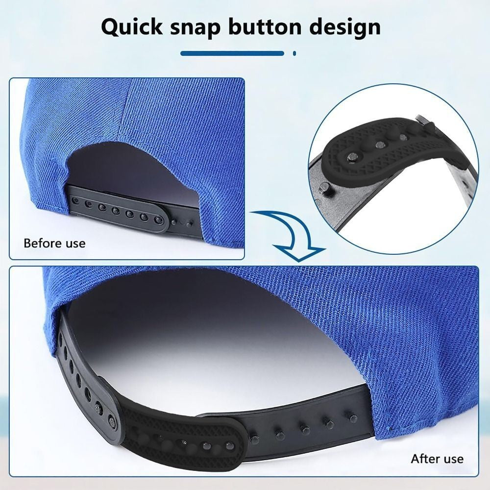 2Pcs Durable Reusable Cap Extender Baseball Cap Adjustable Straps  for Women Men