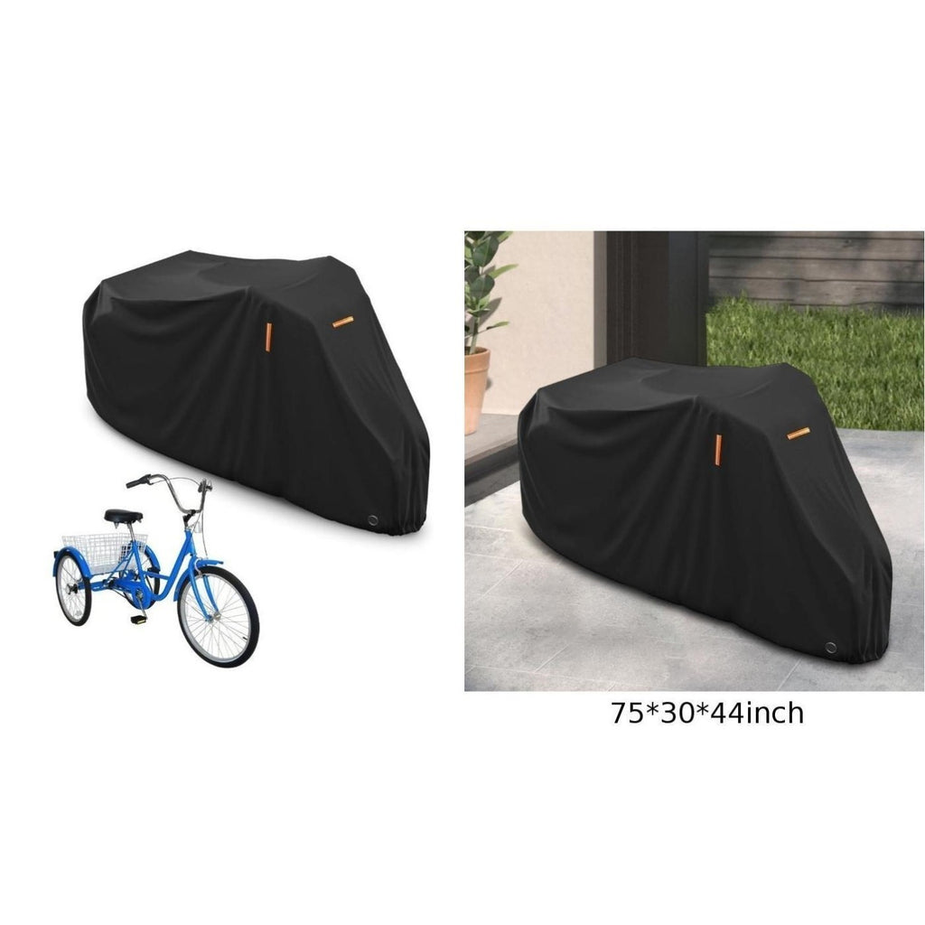 Heavy Duty Waterproof Tricycle Cover 210D Oxford Cloth Reflective Strips