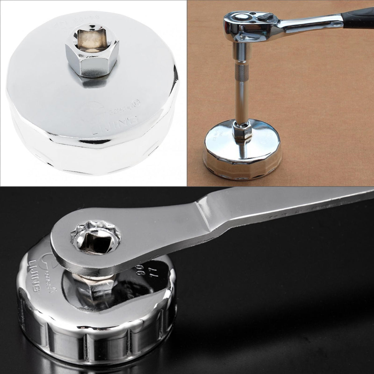 14 Flutes 84MM Oil Filter Wrench Removal Tool Fit for Mercedes Benz E320 ETC