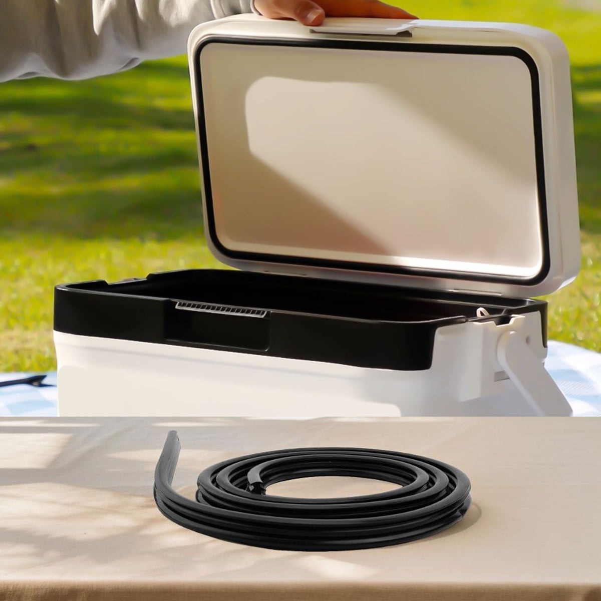 6ft Camping Cooler Lid Seal Easy to Install Suitable for Most Common Coolers