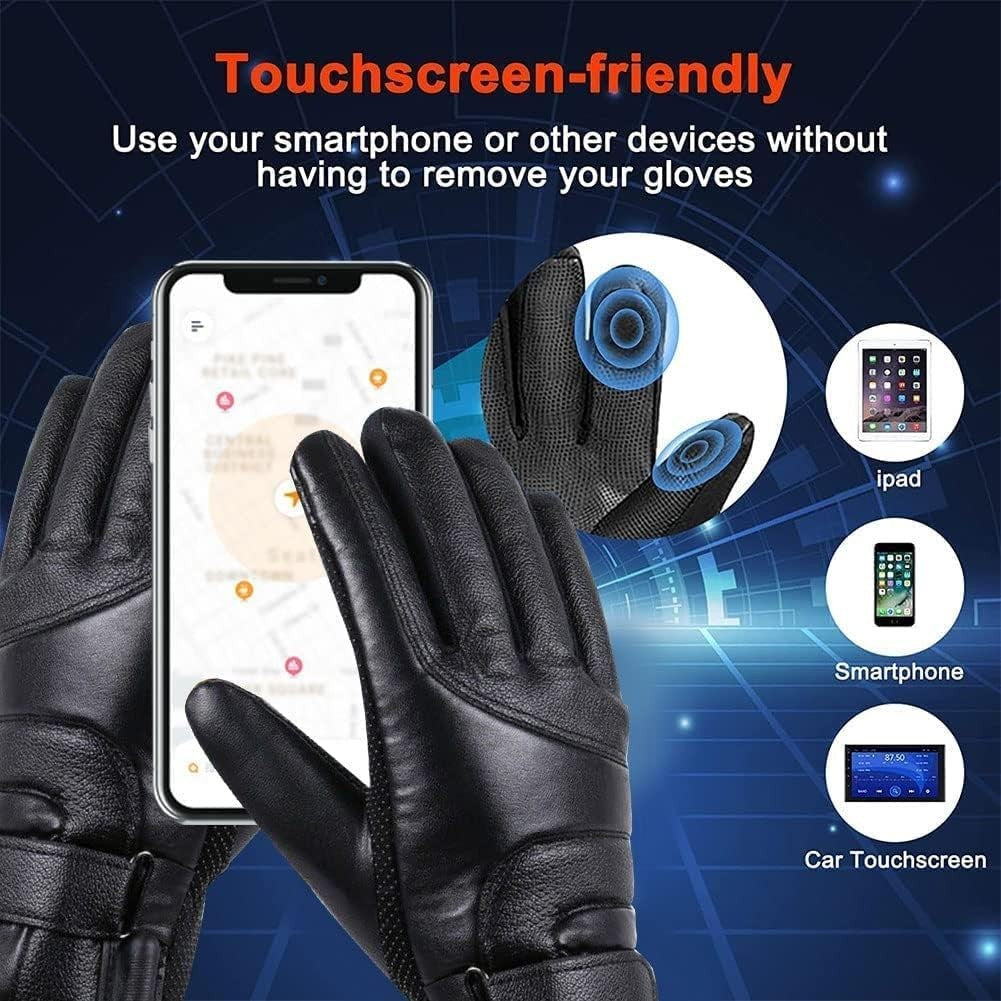 Electric Heated Gloves Portable USB Heated Gloves Touchscreen Hand Warmer Gloves