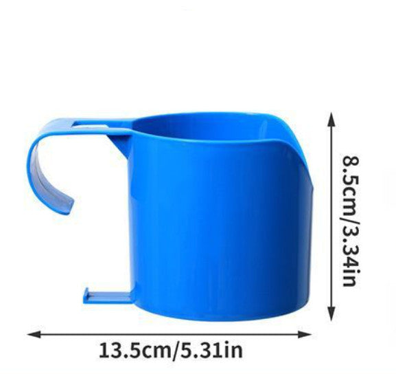 6 PCS Pool Side Hanging Cup Holder Multifunctional Storage Organizer