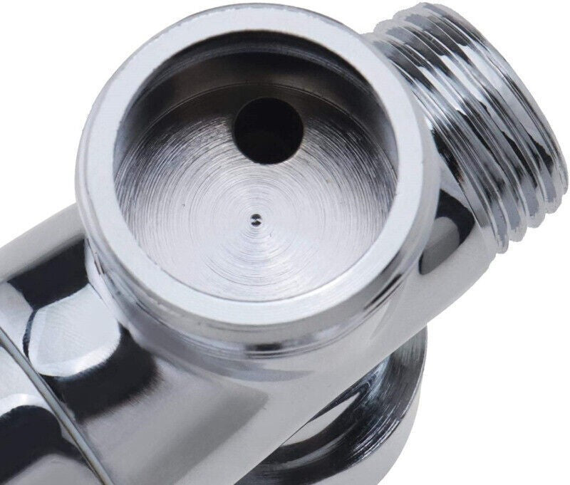 Brass Shower Diverter Valve Bathroom Valve Chrome Polished G3/4 1/2 T-Adapter