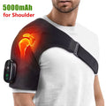 Heated Shoulder Massager Wrap Rechargeable Neck & Shoulder Vibration Pad Pain Re