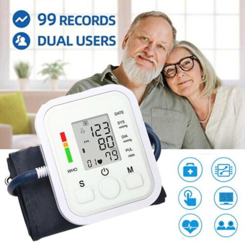 Digital Blood Pressure Monitor LCD Display & Voice Upper Arm Cuff BP Machine UK