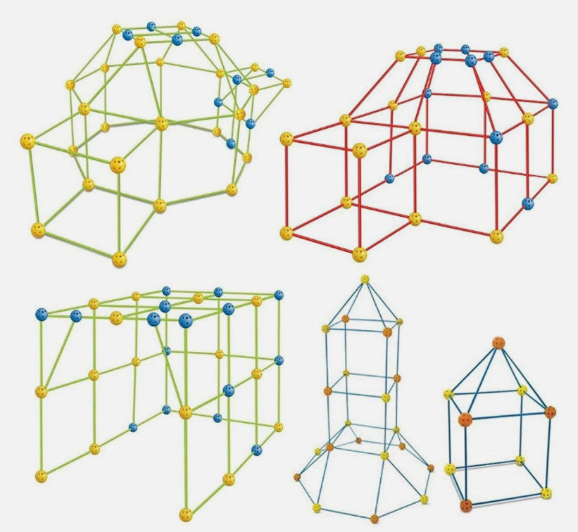 DIY Gift Fort Building Build Your Own Den Kit Present Children Set Tent