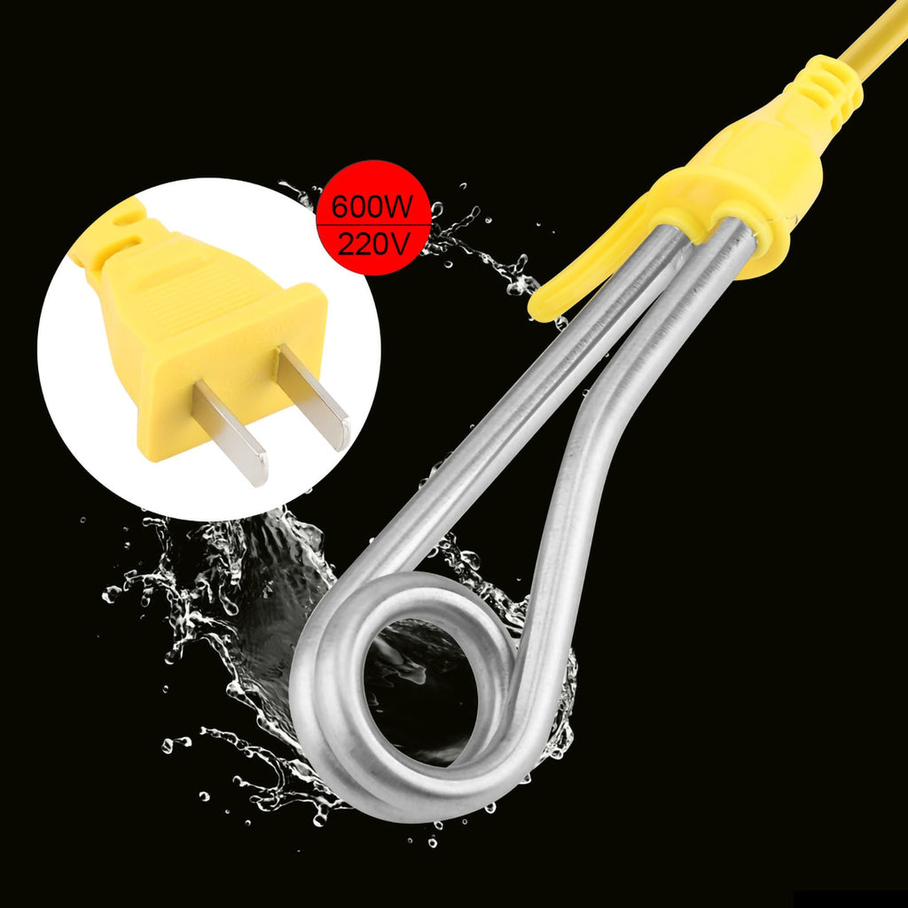 600W Electric Water Heater Element Mini Boiler Hot Water Coffee Immersion-Travel
