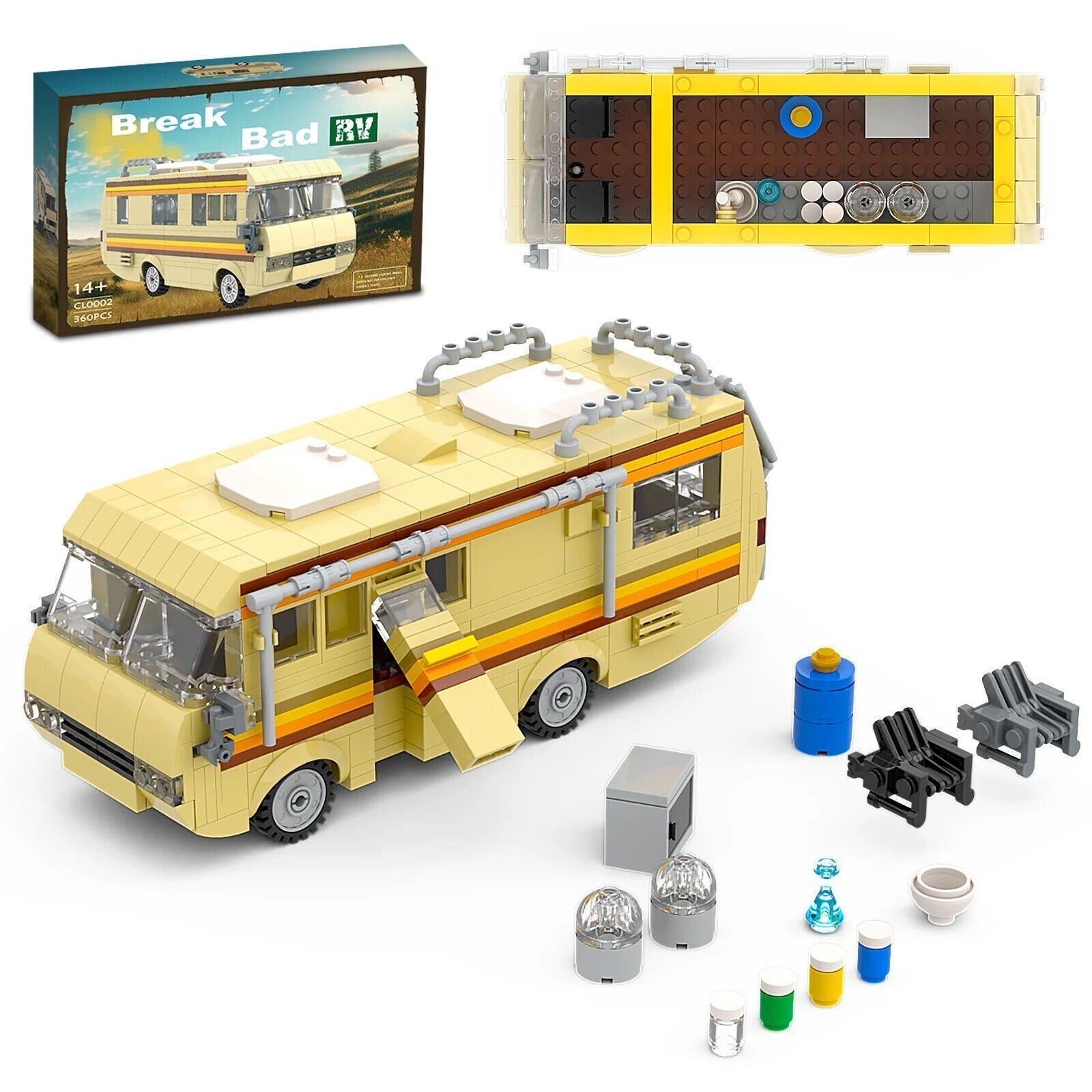 Building Blocks Set for Break Bad Car House Van Model Bricks Kit Toys Kids UK