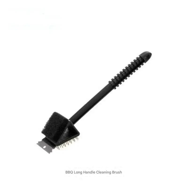 BBQ Grill Cleaning Brush Stainless Steel Wire Bristle Long Handle Barbecue Clean