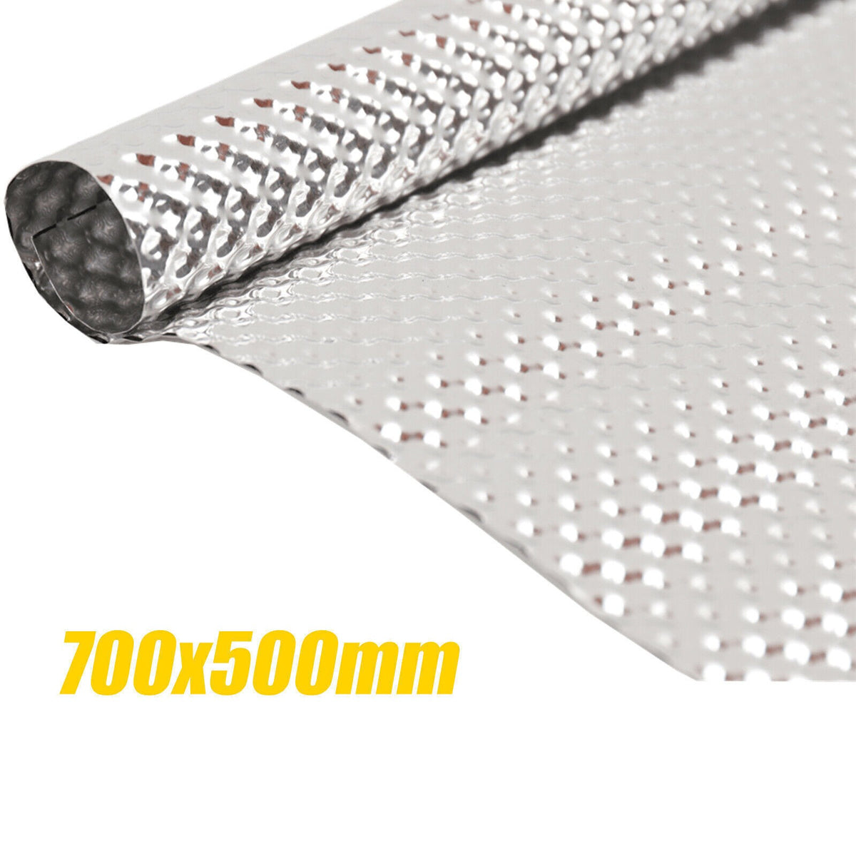 500x700mm Embossed Aluminium Heat Shield Motorsport Rally Sheet Material UK