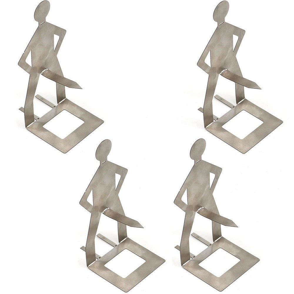 Funny 2-4PCS Hot Dog Holder Grill Rack Men Figure Rack Stands Foldable Roaster