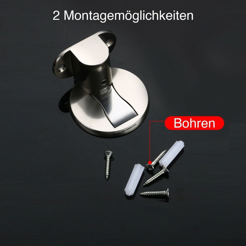 Magnetic Door Stop Wall Floor Mounted Stainless Steel Stopper Holder Catch