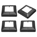 4Pcs Post Base Cover, 7x7 Split Style PVC Post Skirt Column Wrap(4x4)