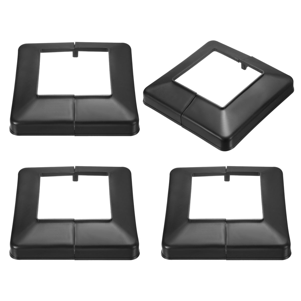 4Pcs Post Base Cover, 7x7 Split Style PVC Post Skirt Column Wrap(4x4)