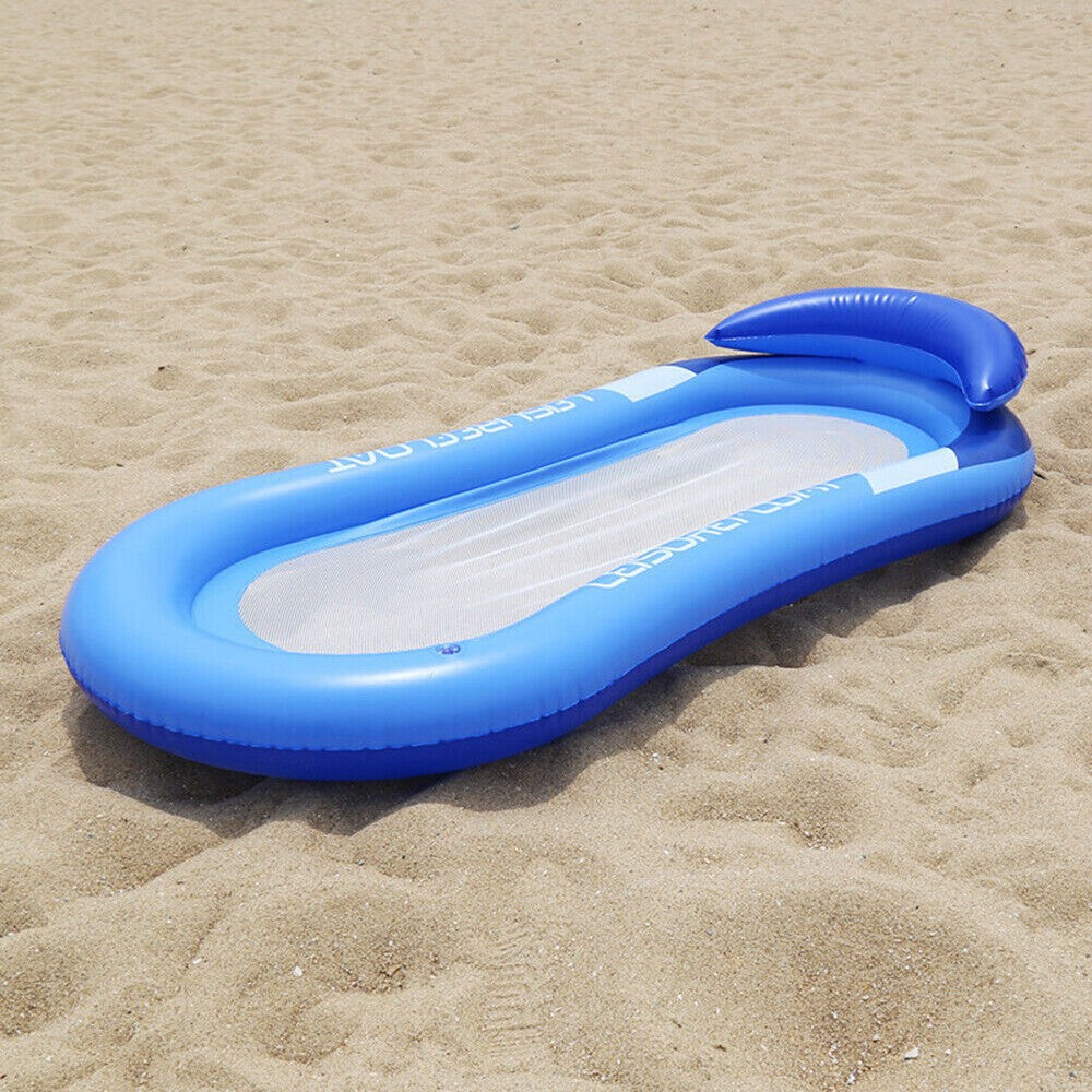 Inflatable Floating Lounger Chair Lilo Air Mat Bed for Pool Beach Swimming