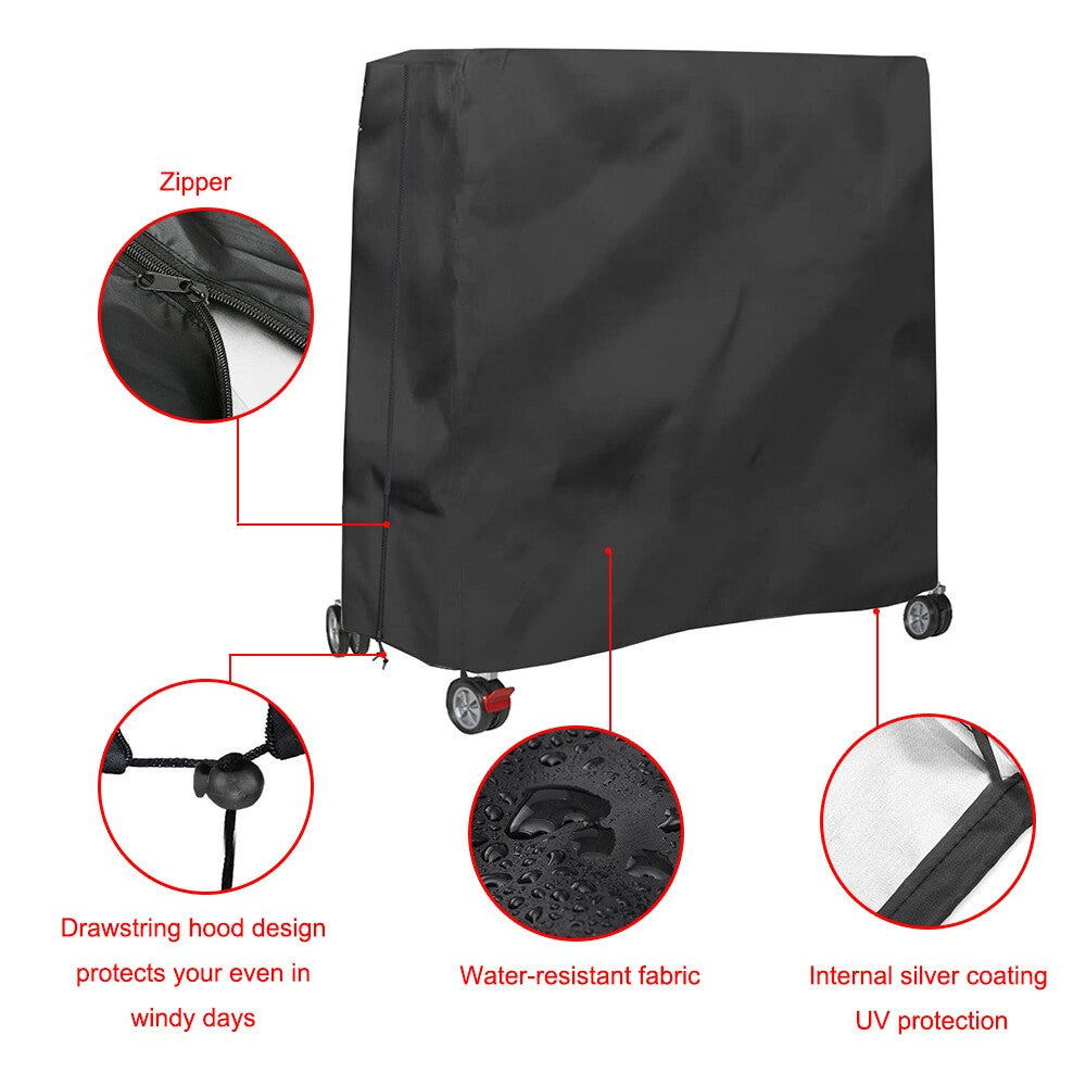 Table Tennis Cover Heavy Duty Waterproof Outdoor Indoor Ping Pong Table Storage