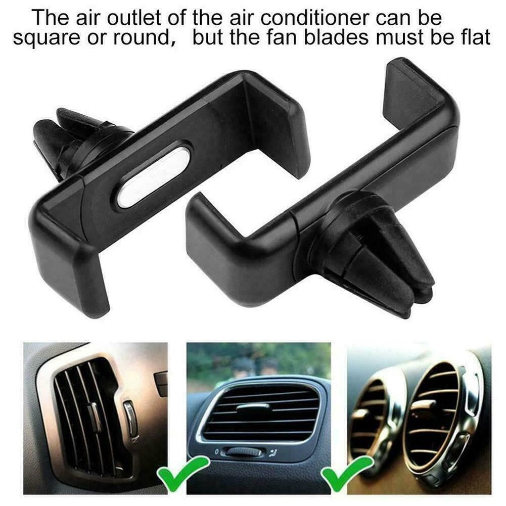 2X Universal 360° Rotating Car Mobile Phone Holder Air Vent Mount Cradle for GPS
