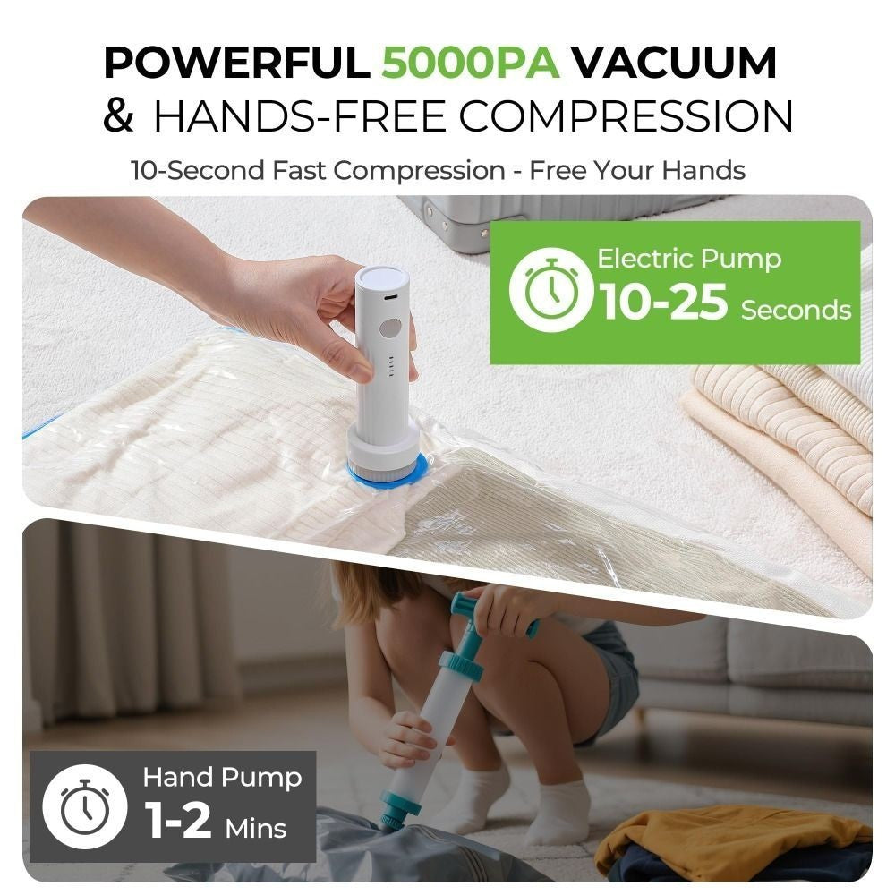 Low Noise Electric Vacuum Pump Portable Vacuum Bag Suction Pump  Travel