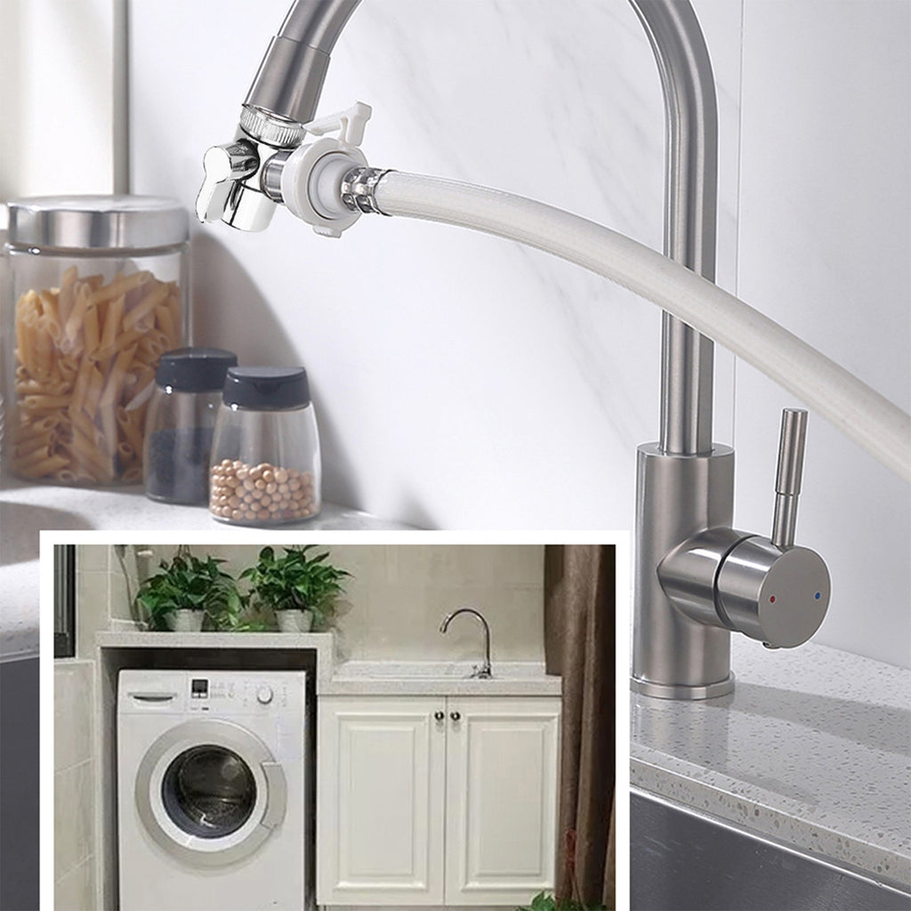 GH Water Tap Diverter Valve Sink Splitter Adapter For Kitchen & Bathroom Faucet