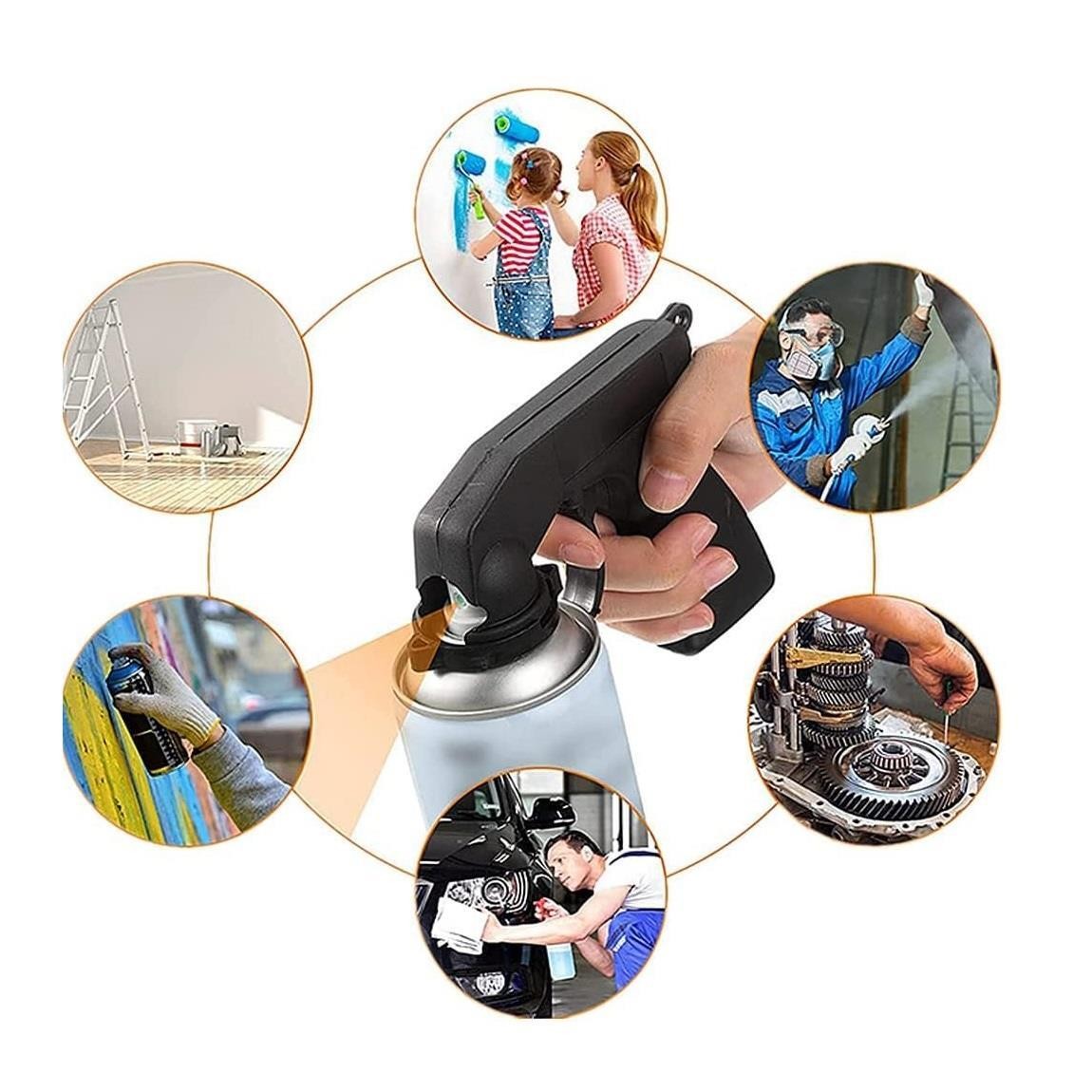 SPRAY PAINT APPLICATOR HANDLE CAR CAN TRIGGER HANDLE FOR SPRAYER CANS HOLDER