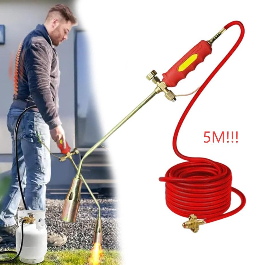 5m Hose Long Arm Propane Gas Torch Burner Roofers Roof kit weed torch