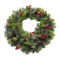 Artificial Wreath Christmas Hanging Winter Wreath for Door Window Home