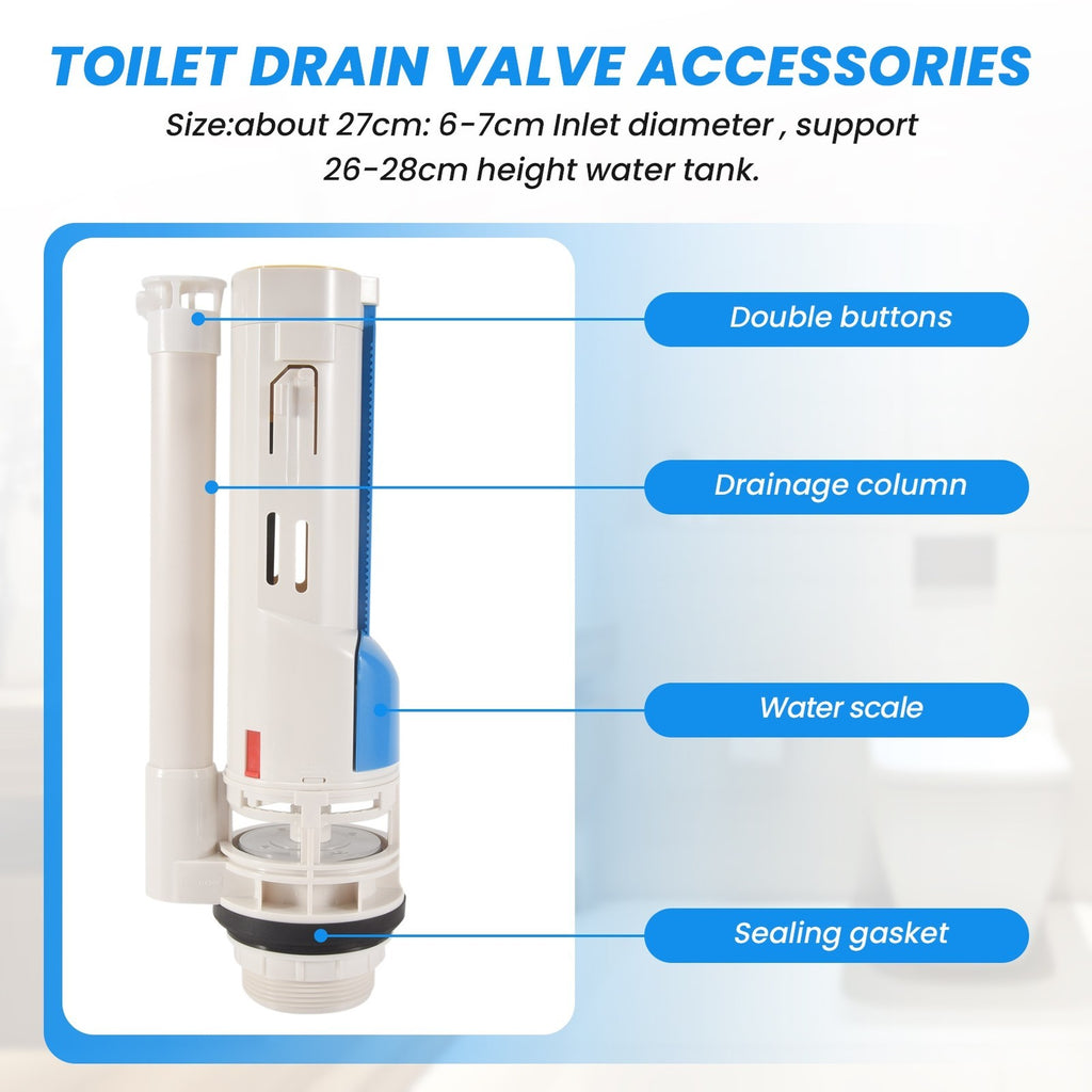 Split Toilet   Two-Button Toilet Water Outlet  Dual Flush Fill Water Tank2488