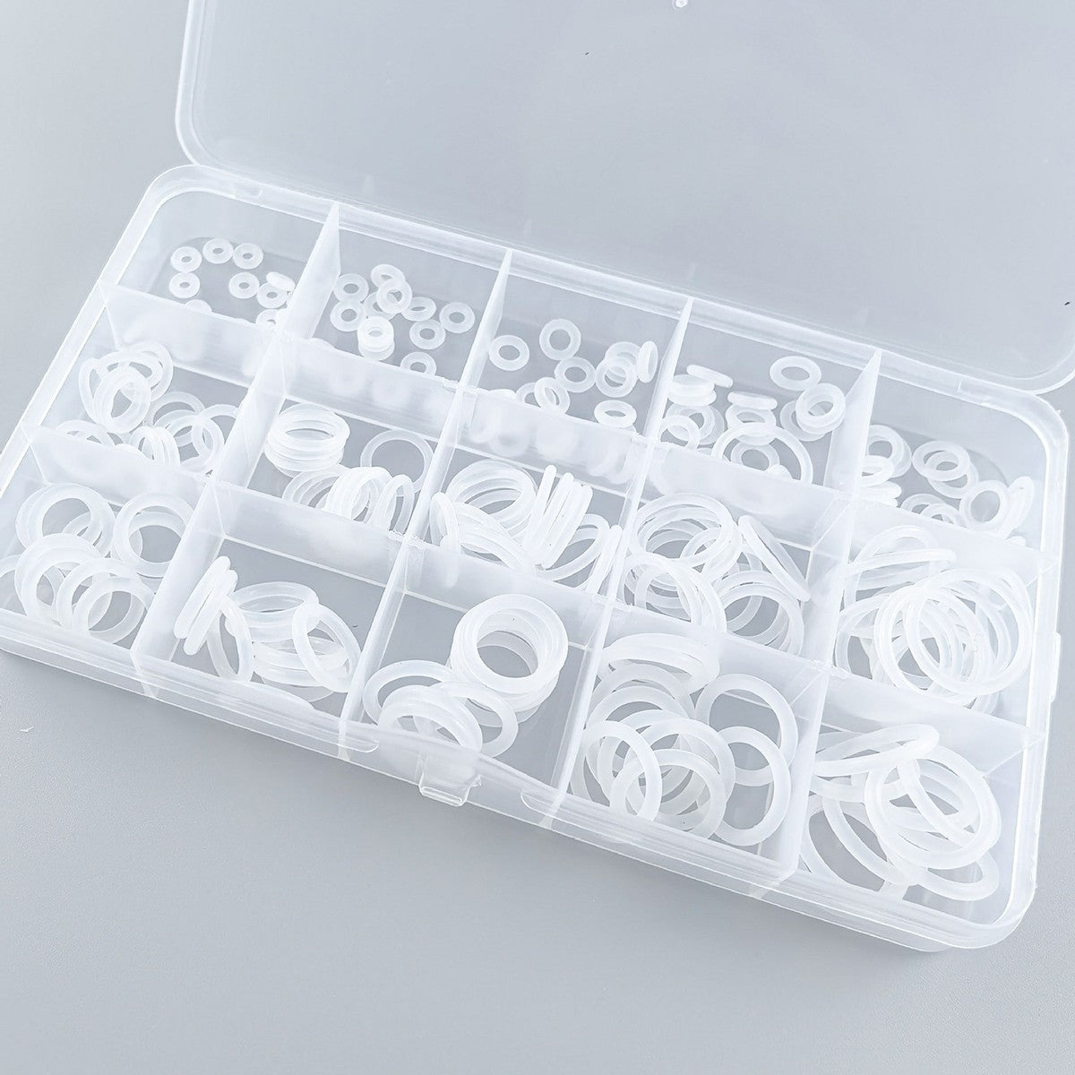 225 PCS Clear Food Grade Silicone O Rings Rubber Set o Ring Silicone Seal Kitnew