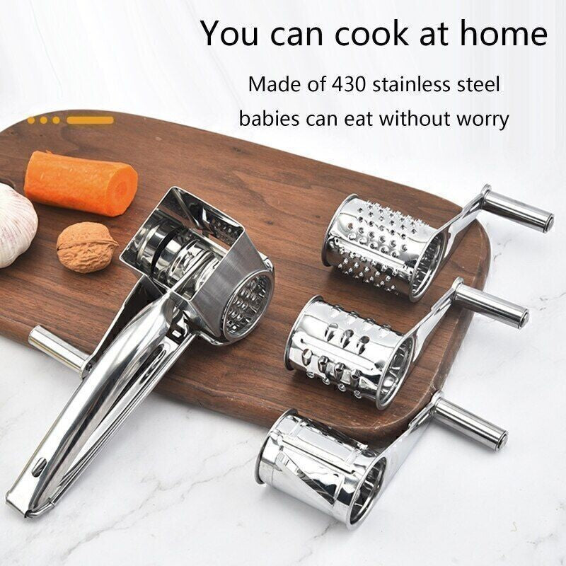 Stainless Steel Hand Crank Rotary Cheese Grater Vegetable