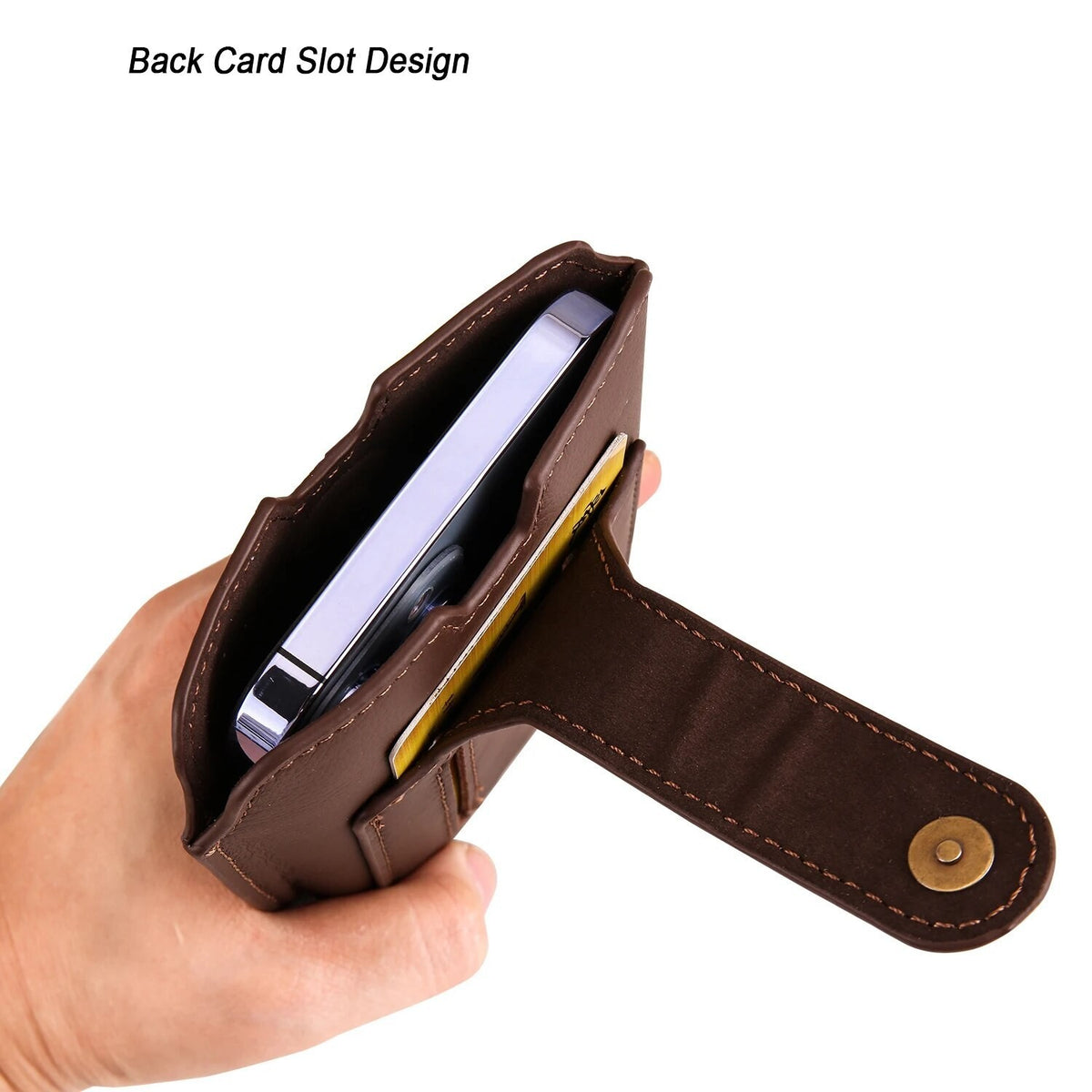 Men Leather Mobile Phone Pouch Holster Belt Bag Universal Phone Bag Covers Case