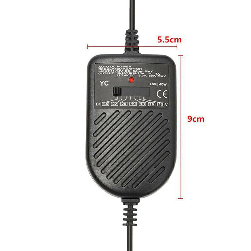 15V 80W Car Power Adapter Universal Charger for Laptop Notebook N4R7