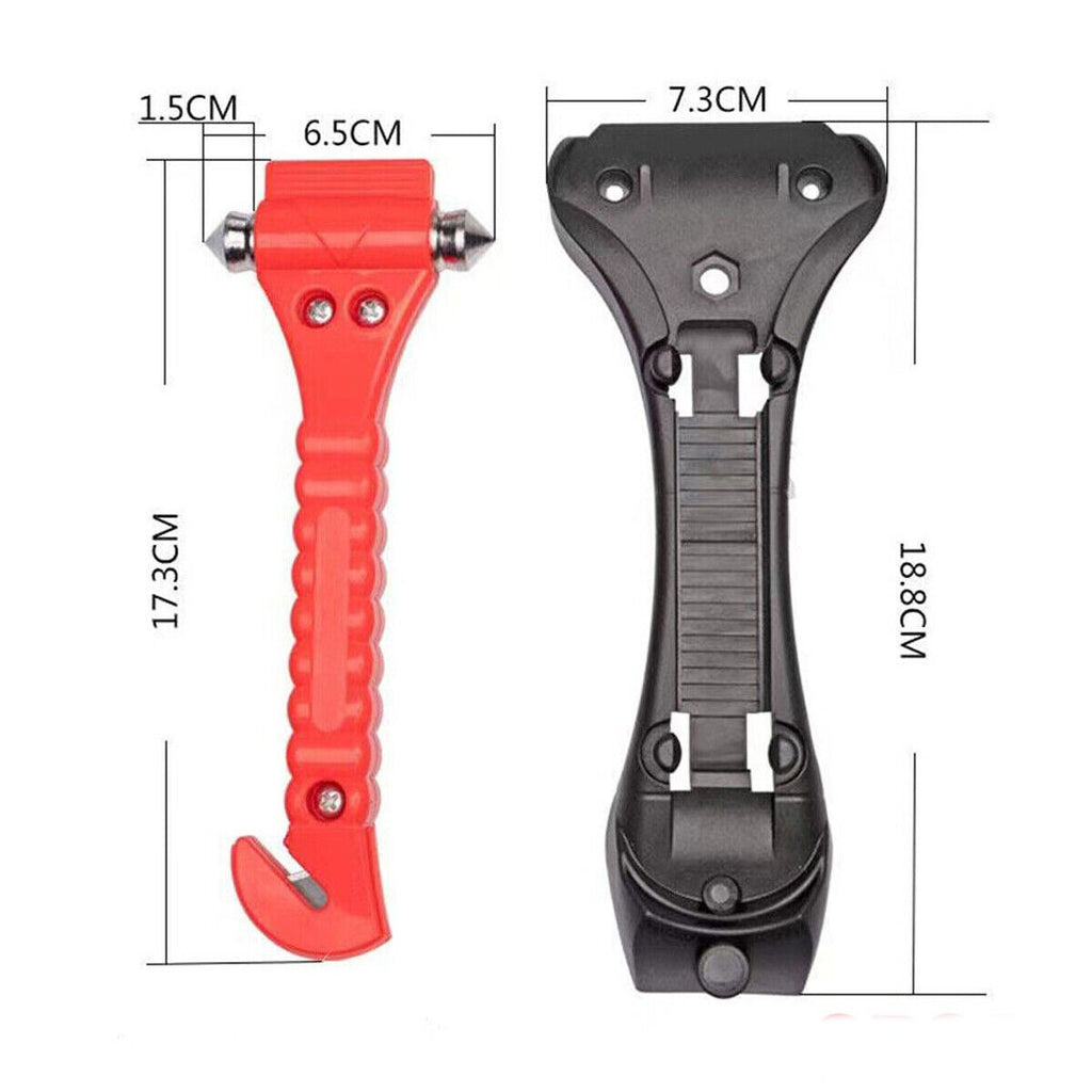 4PC Emergency Car Safety Escape Hammer SeatBelt Cutter Tool Window Glass Breaker