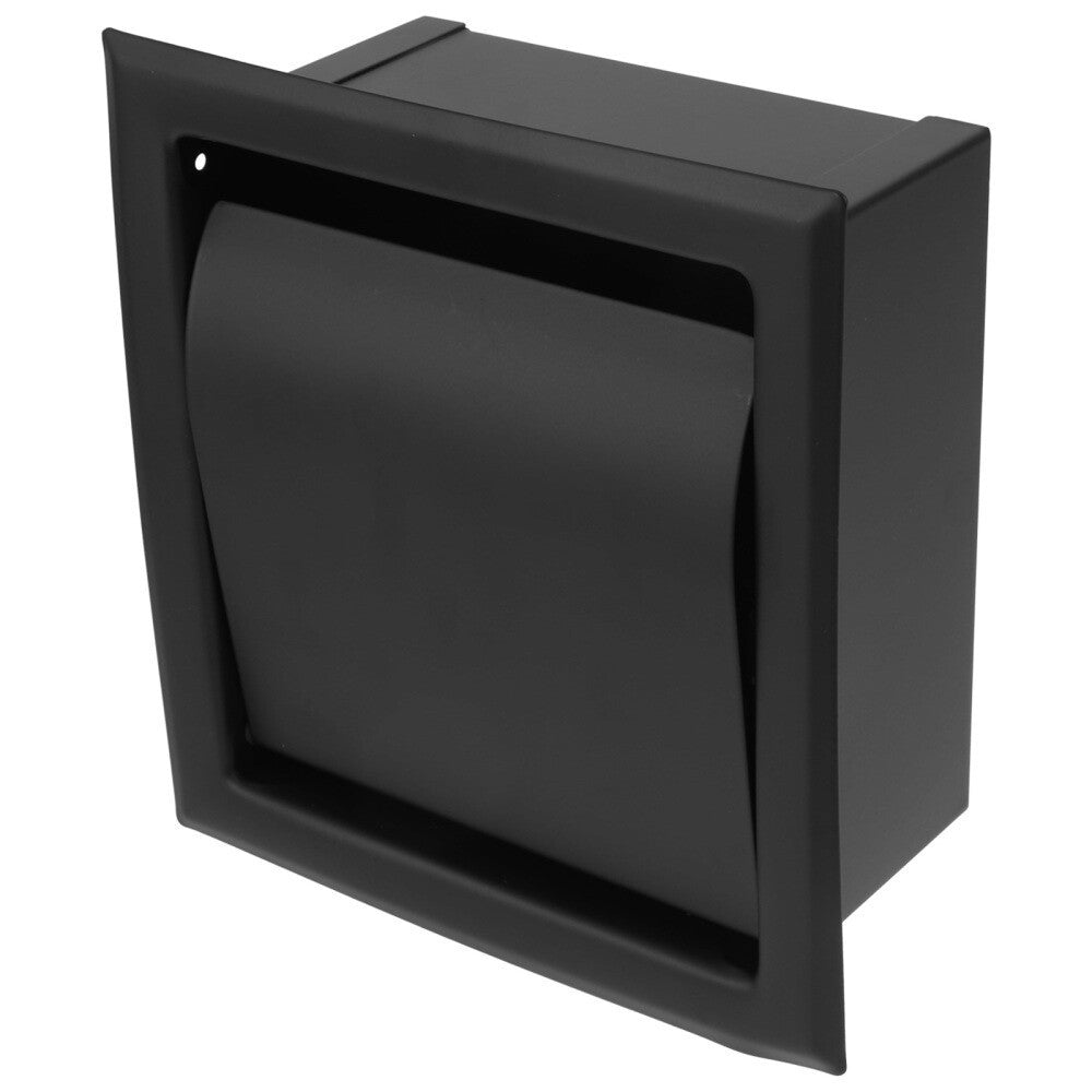 Stainless Steel Black Concealed Wall Mounted Toilet Roll Holder Tissue Paper Box