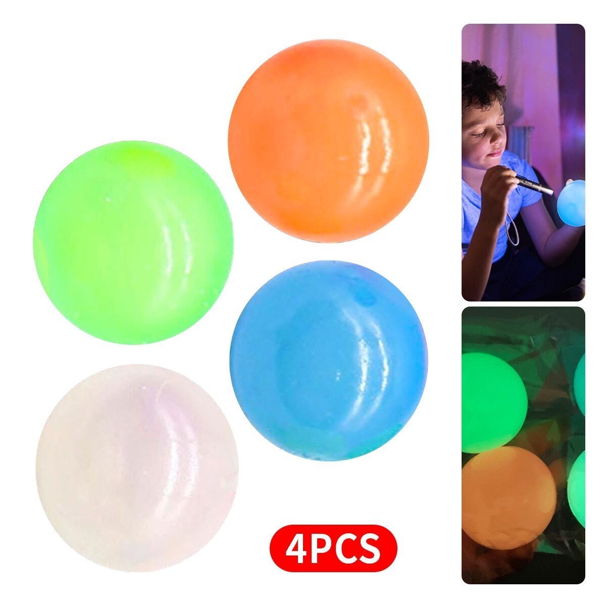 12PCS In The Night Ball That Stick Relax Balls Glorbs Ball Ceiling Ball Glow
