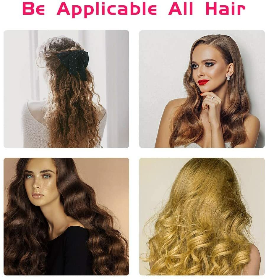 40PCS Soft Silicone Heatless Hair Curlers No Damage Hair Rollers
