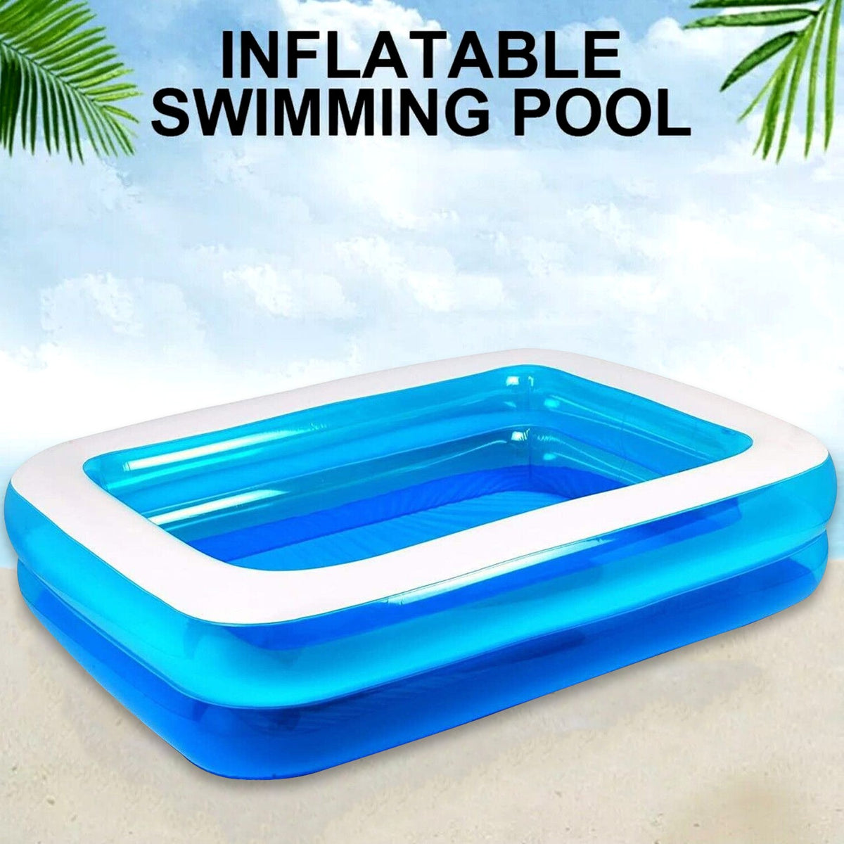 6ft Prompt Set Inflatable Paddling Pool Swimming Pool Family Fun Outdoor Party