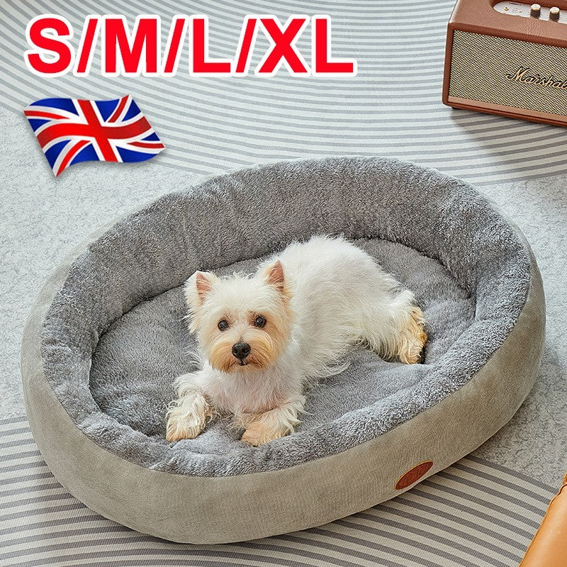 Pet Dog Bed Cat Beds Luxury Soft Washable Puppy Cushion Warm Pet Basket-S M L XL