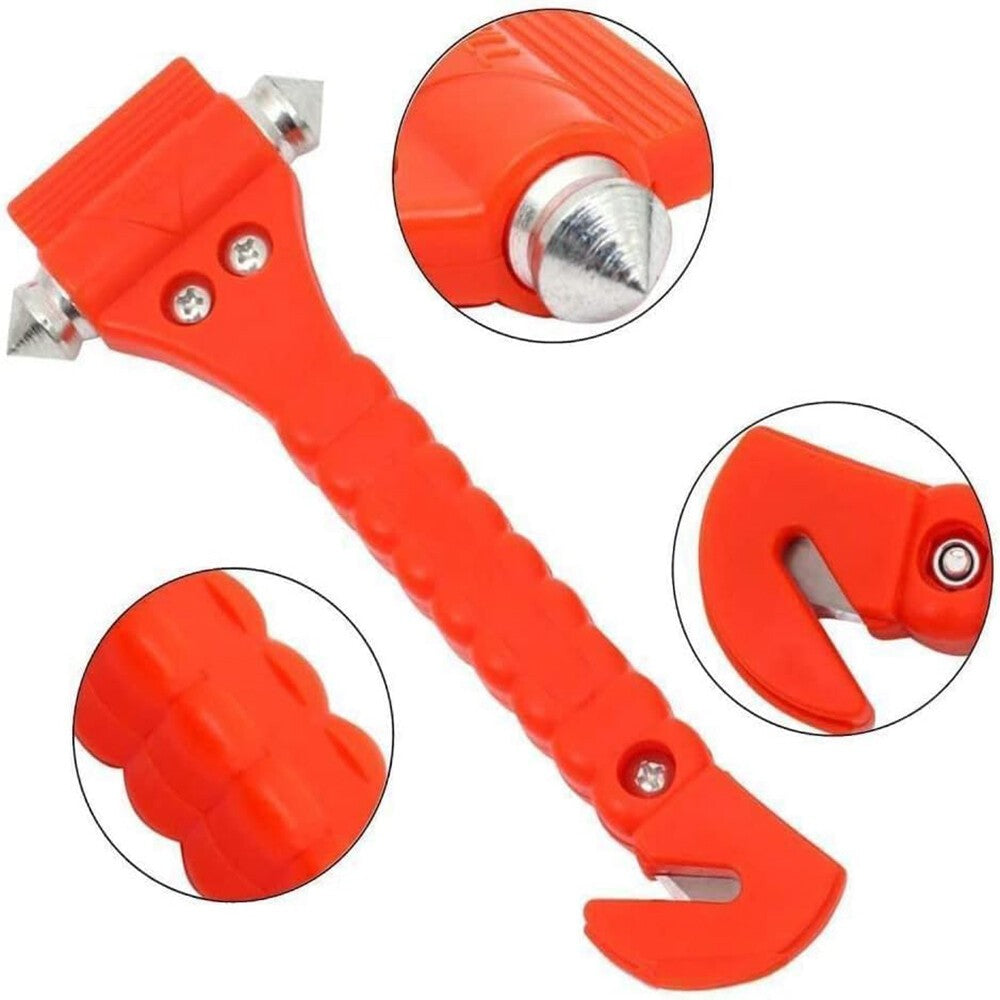 4PC Emergency Car Safety Escape Hammer SeatBelt Cutter Tool Window Glass Breaker