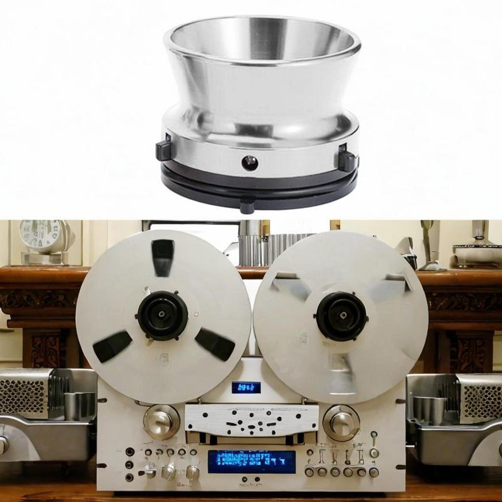 (Silver)1 Pair NAB Hub Adapter Professional 10 Inch Opener Reel To Reel Tape