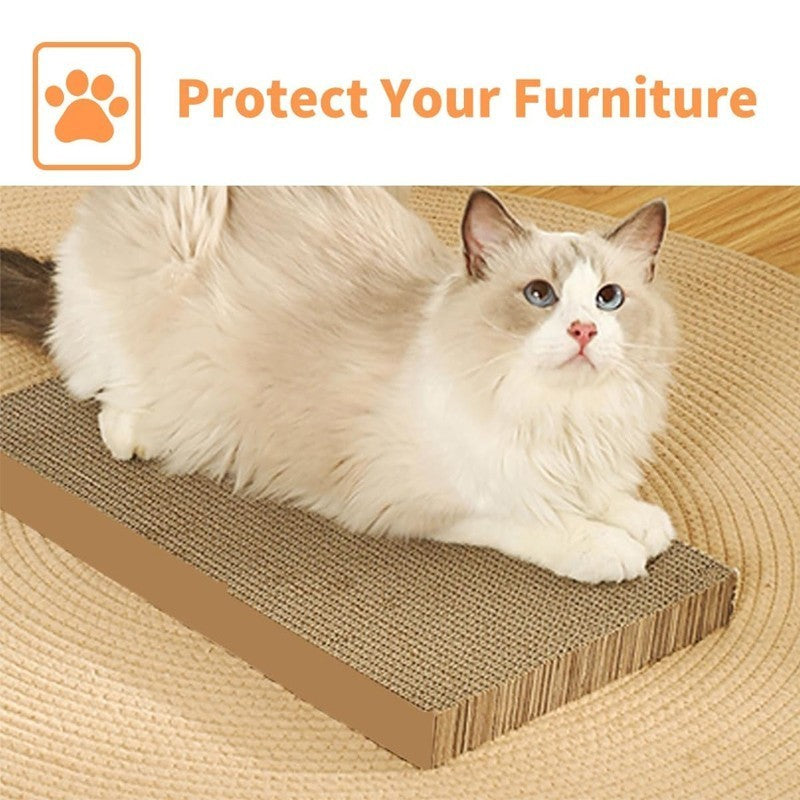 5PC Cat Scratching Board Box Cardboard Kitten Pad Claw Scratcher Scratch Bed Pet