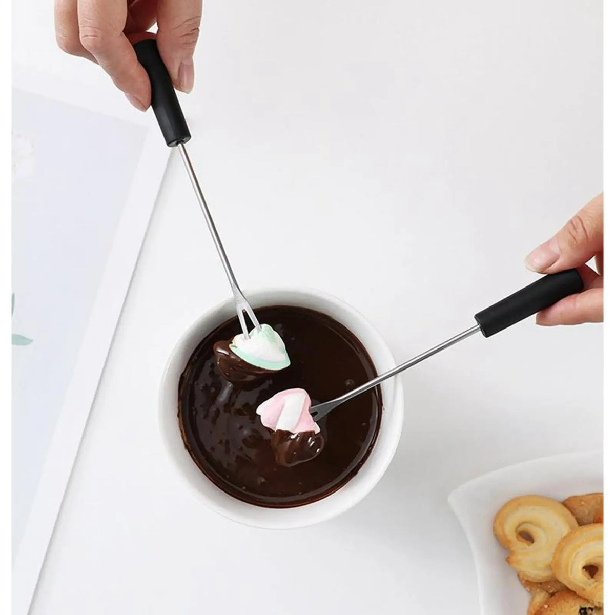 Chocolate Fondue Pot Tea Light Porcelain Melting Pot Ceramic Hot Pot Butter Warm